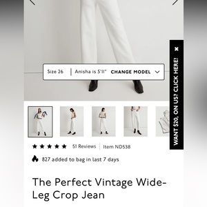 Madewell The Perfect Vintage Crop jeans